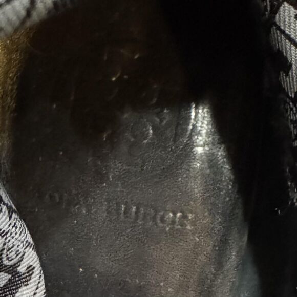 Tory Burch Boots Womens Size 9.5 Black Leather Tall Knee High Gold Buckle 1783 - Picture 9 of 9